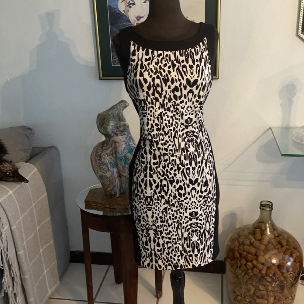 Animal Print Cocktail Dress.